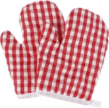2pcs Kids Oven Mitts 7.1X4.7 Inch Heat Resistant Gloves for Microwave Baking