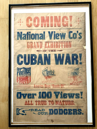 RARE 1898 Cuba Spanish American War by National View President McKinley Poster