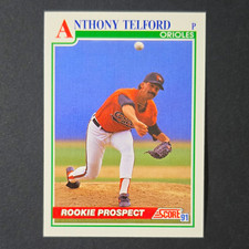 Score 1991 Anthony Telford #354 Rookie Base Set Baltimore Orioles MLB Card. rookie card picture