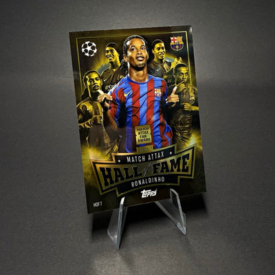 Topps Match Attax 2025 Hall of Fame Ronaldinho FC Barcelona HOF7 Chrome