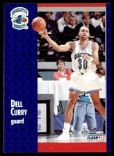 1991-92 Fleer Dell Curry Charlotte Hornets #19