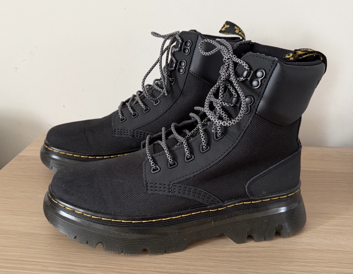 Dr. Martens Tarik Men’s Black Leather/Poly Lace Up Ankle Combat Boot UK 8 image 6