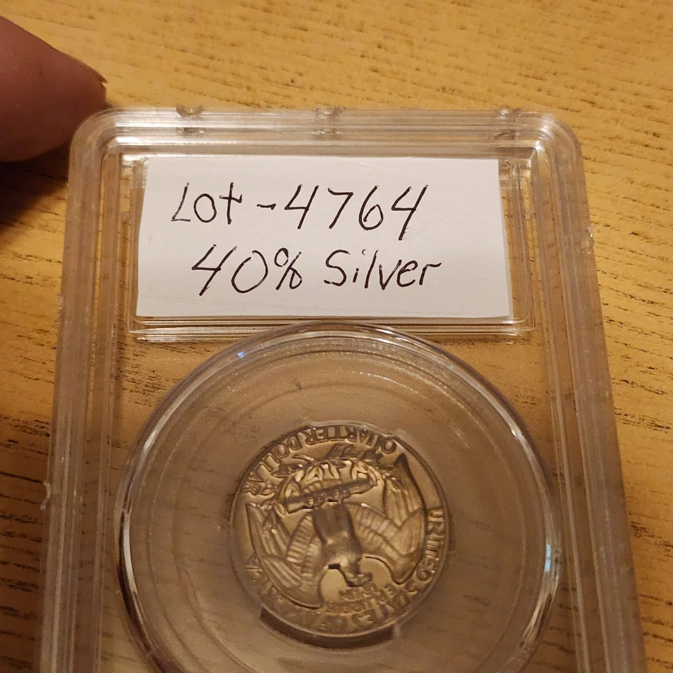 1969 S Washington Quarter Proof Doubling all over Date Mint Mark In god we trust - Image 4 of 4