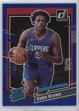 2023-24 Panini Donruss Rated Rookie Choice Blue 37/49 Kobe Brown #239 18m3