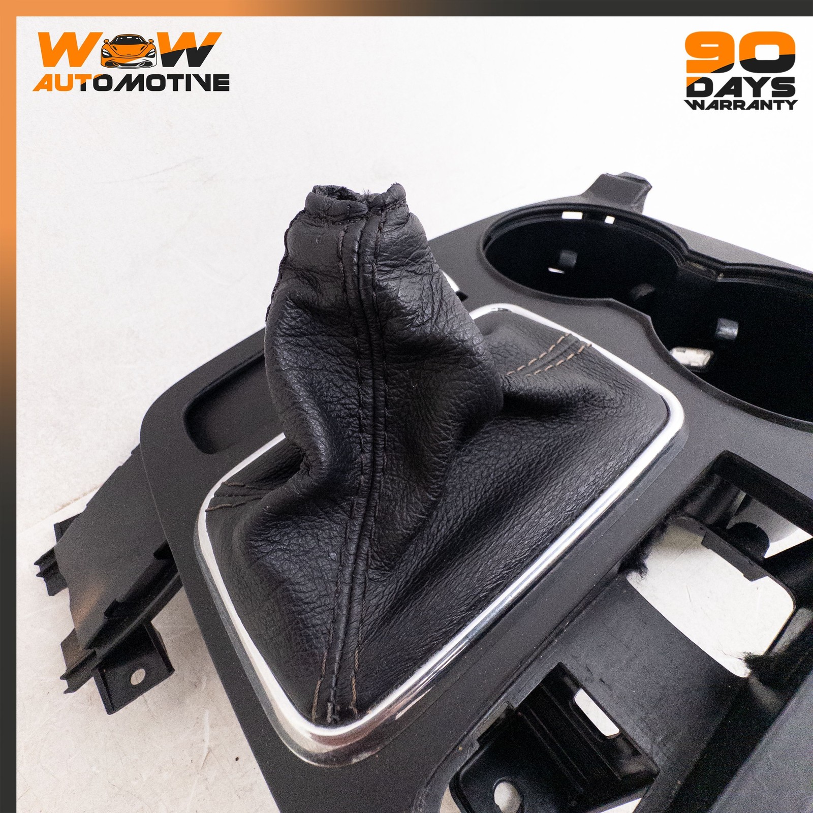 08-19 MASERATI GRANTURISMO CENTER CONSOLE SHIFT KNOB BOOT TRIM COVER ASSEMBLY OE
