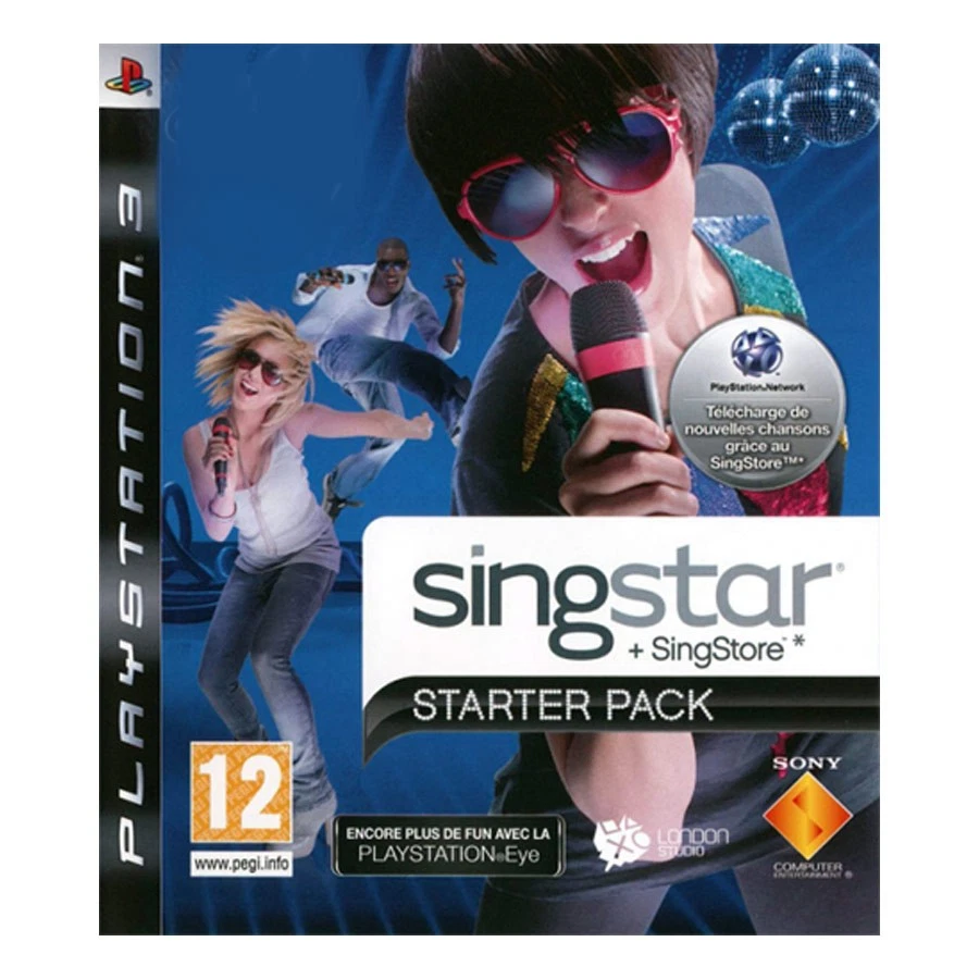 SINGSTAR STARTER PACK DE LONDON STUDIO PARA LA SONY PS3 EN BUEN ESTADO