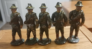 Antique Lead Toy Soldiers 2 1/4" Tall
