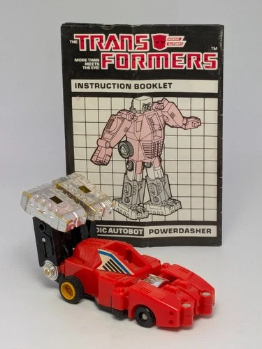 Vintage G1 Transformers Autobot Powerdasher Mail-Away Exclusive F1 Dasher Car
