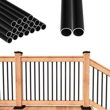 32 x 3/4 Aluminum Deck Balusters- Indoor Outdoor Metal Deck Railing Sprindles -