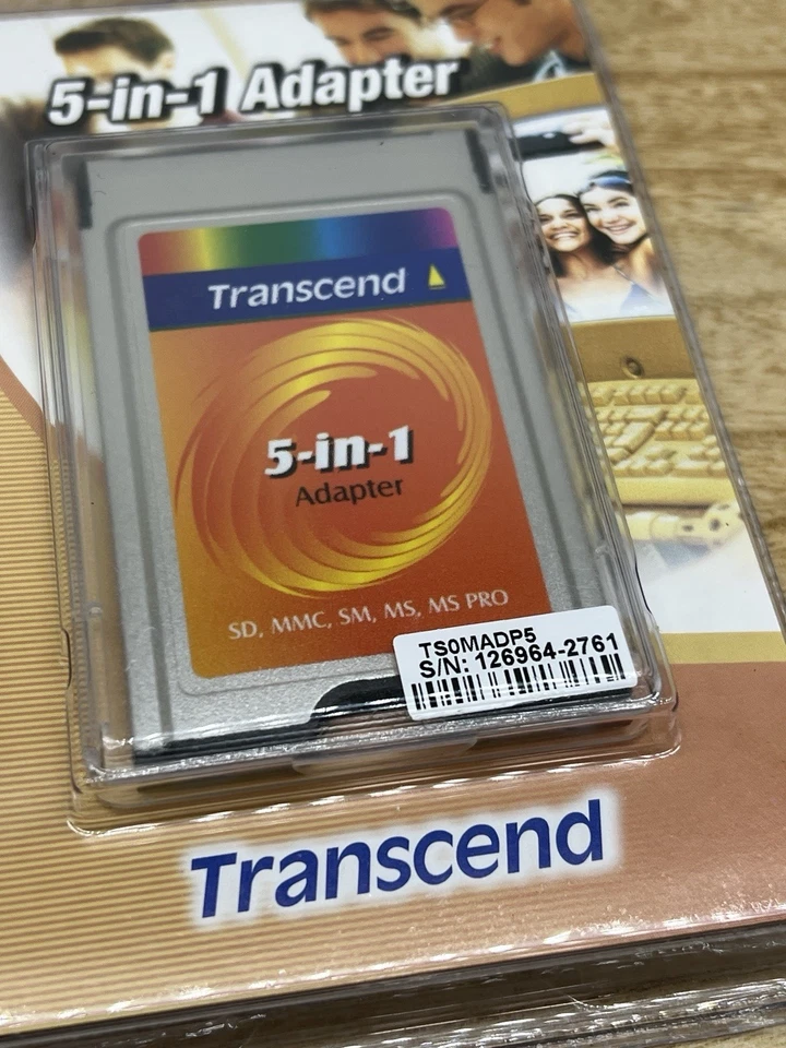 NEW Transcend 5 in 1 Adapter TS0MADP5 Compact Flash Adapter For SM SD MMC MS PRO - Image 2 of 4