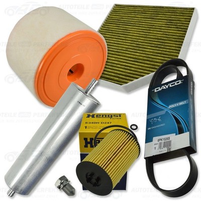 Inspektionskit Filter Satz Paket XXL (AB) AUDI A6 2,0 TDi mit CNH* CSU* ab14 oH