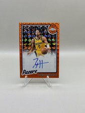 2025 TOPPS CHROME UPDATE 1980-81 AUTO ORANGE GEO REFRACTOR TYRESE HALIBURTON /25