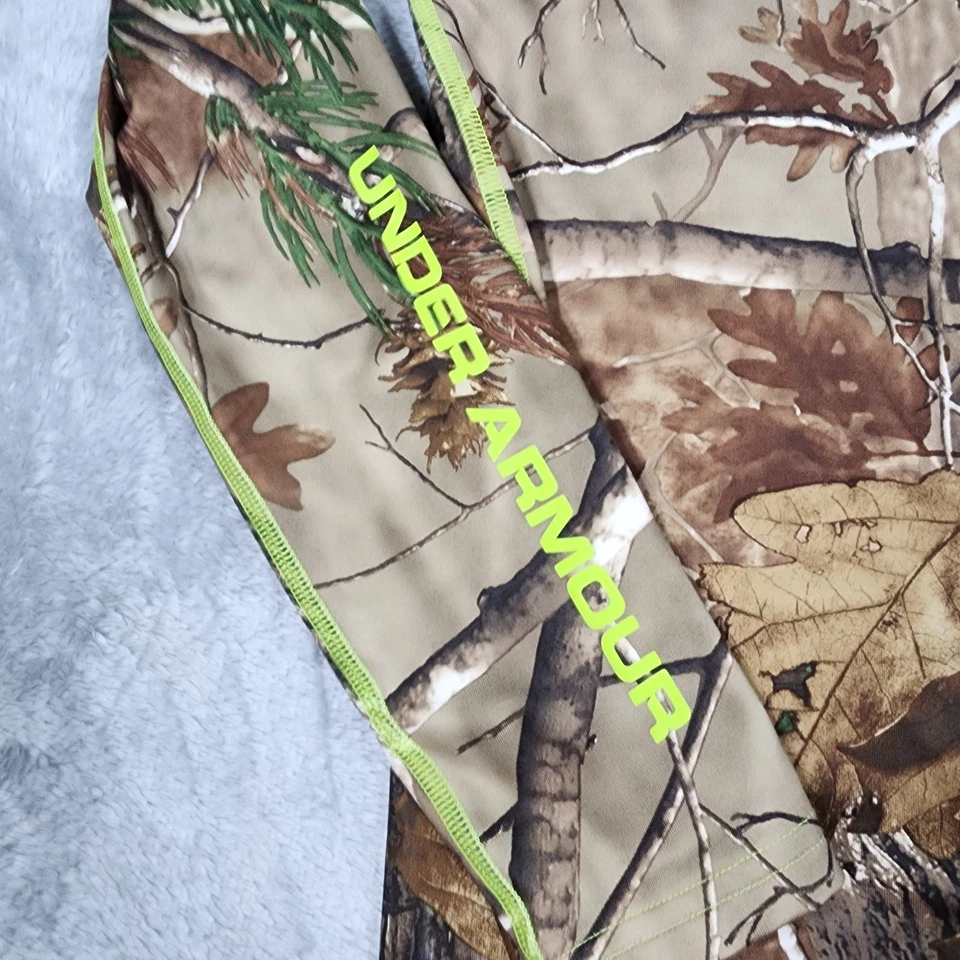 Under Armour ColdGear Compression Shirt Small Realtree Camo Scent Control Huntin - Image 2 of 4