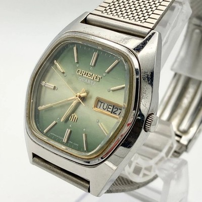 ORIENT Orientron Green Dial Stainless Steel Watch