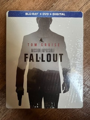 Mission Impossible: Fallout w. Steelbook (Blu-ray + DVD + Digital, Region Free)