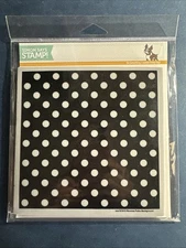 NEW! Simon Says Stamp-REVERSE POLKA DOT Rubber Background Stamp