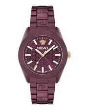 Versace Mens  Burgundy 42mm Bracelet Fashion Watch