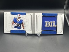 2017 Panini National Treasures LeSean McCoy Platinum 1/1 Booklet Patch Game Used