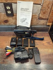 Sony Handycam Video 8 CCD-TR76 12x Digital Zoom Camera Bundle TESTED