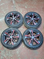 NISSAN JUKE F15 SET OF 18" ALLOY WHEELS & TYRES 7J ET47 40300BV80C 225/45/R18
