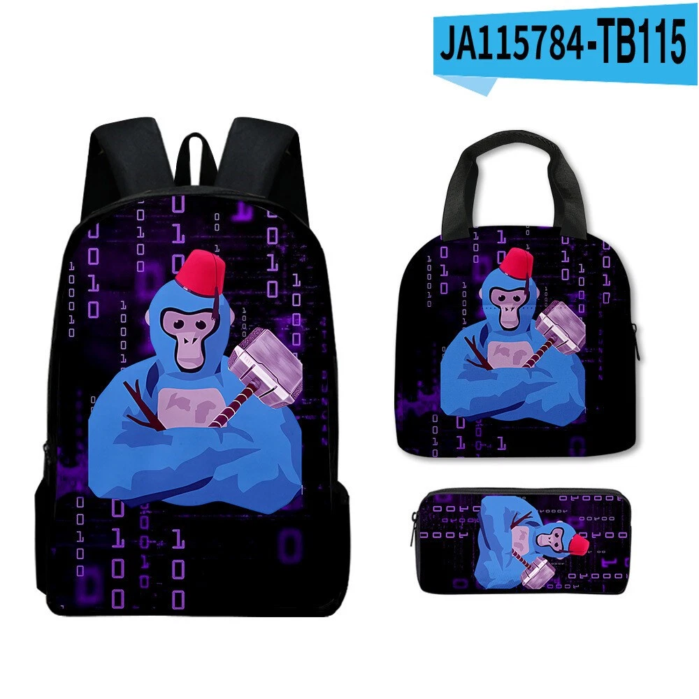 Kids Gorilla Tag Backpack Set, Cute for Boys Girls