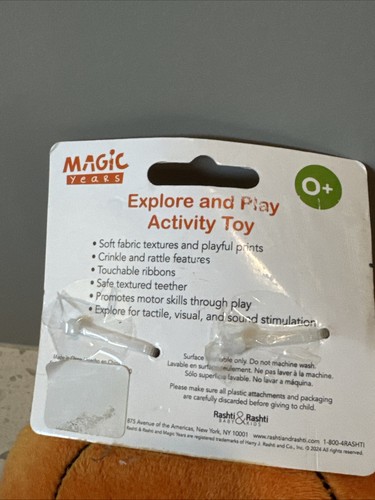 baby first halloween pumpkin toy magic years crinkle - Picture 5 of 5