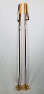 VTG Liljedahl Bamboo Ski Poles NORWAY 55  140cm 1 Pair Set Nordic Cross Country