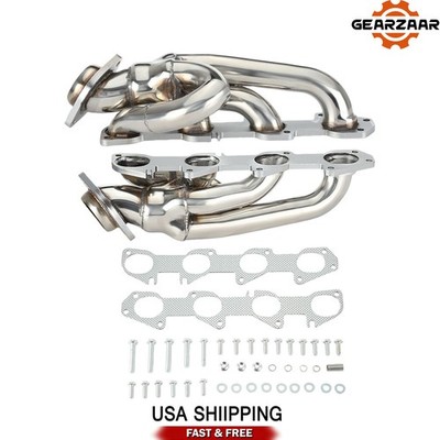 Exhaust Manifold Compatible with Dodge Ram 2Pcs GEARZAAR Stainless Steel New