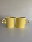 Set of 2 Fiesta Fiestaware HLC Sunflower Yellow Coffee Mug 3.5" Ring Handle USA