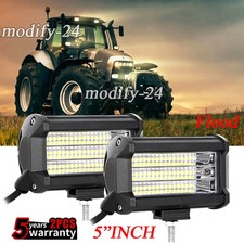 2x 5inch Flood Led Work Lights Flood Fit John Deere Case Ih Tractor Waterproof 2x 5inch Flood Led Work Lights Flood Fit John Deere Case Ih Tractor Waterproof