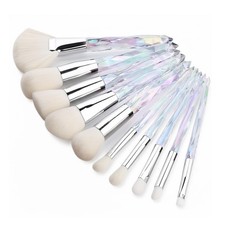Crystal Makeup Brush Set, 10PCS Sparkling Premium Makeup Brushes Professional Sy