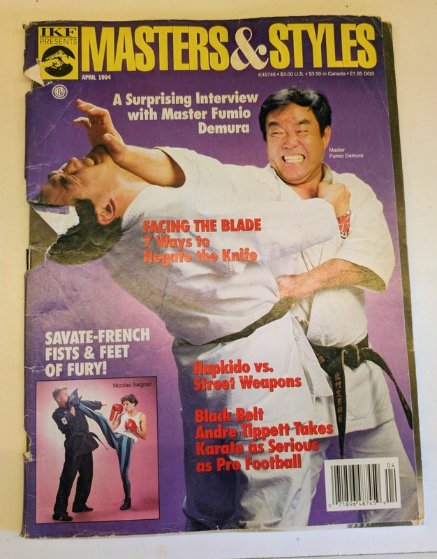Rare Masters & Styles Magazine April, 1994 Karate Martial Arts Fumio Demura 4/94