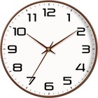 Wall Clock, Vintage Wall Clocks Battery Operated Quartz Silent Non-Ticking 8 Inc