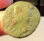 RARE HEAVY ROMAN COIN AUGUSTUS THESSALY KOINON APOLLO AKTIOS LEFT LYRE PLECTRUM — photo 1
