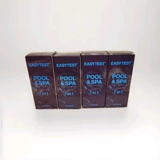 4 EASYTEST 7-Way Pool & Spa Test Strips 150×4 Strips. Exp12/26. Free Ship!