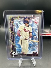 2025 Topps Holiday - Bryce Harper #H69 Holiday Silver Glitter