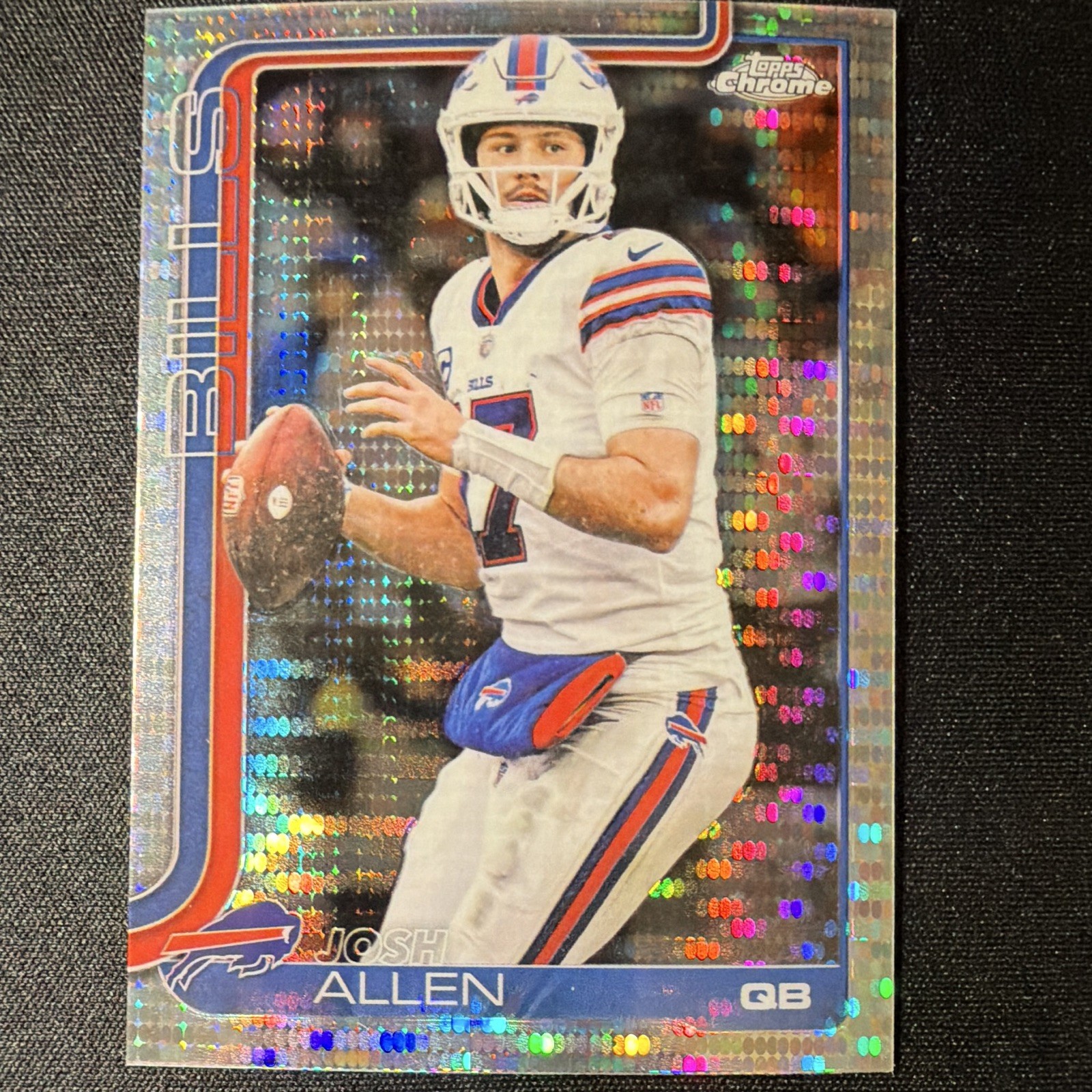 Topps 2024 Topps Chrome Josh Allen Buffalo Bills #34 X-Fractor Parallel