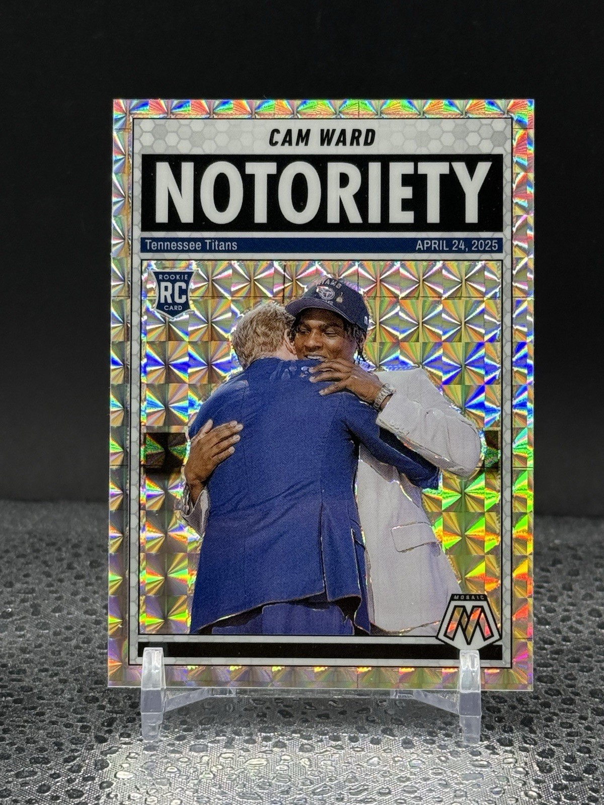 Cam Ward 2025 Panini Mosaic RC Rookie Notoriety Silver Mosaic Prizm #17