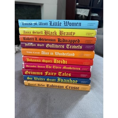 Vintage Legendary Classics Hardcover Book Lot of 10 Children s Literature