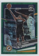 2023-24 Panini Donruss Optic Green Hyper Prizm Obi Toppin #17 10x7