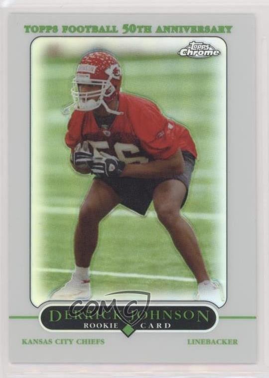 2005 Topps Chrome Refractor Derrick Johnson #218 1e5