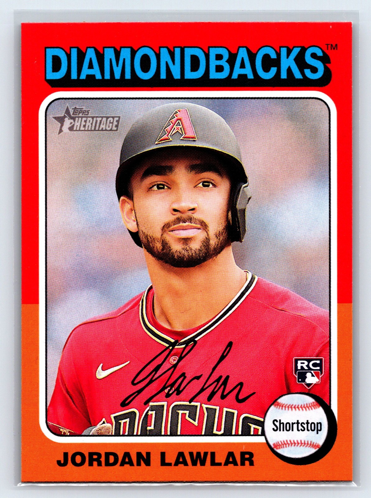 2024 Topps Heritage Jordan Lawlar #429 RC Rookie Arizona Diamondbacks