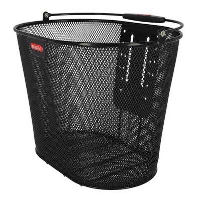 Klickfix Fahrrad Vorderrad Korb Oval Plus 36x27x25cm Lenkerkorb Engmaschig