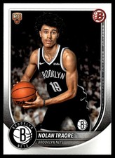 2025-26 Bowman Base Nolan Traore RC Brooklyn Nets #19