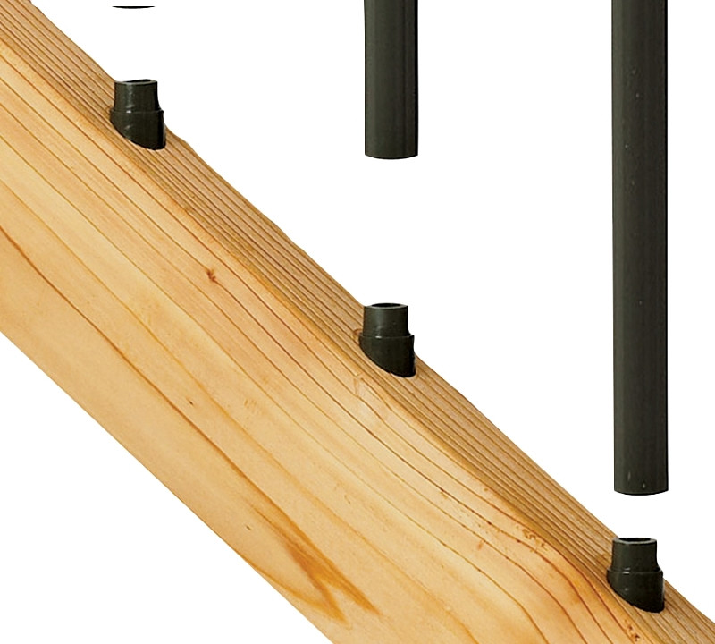 Deckorators 74817 Stair Connector, Plastic, Black