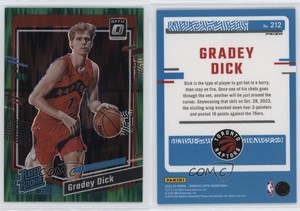 2023-24 Panini Donruss Optic Rated Green Shock Prizm Gradey Dick #212 Rookie RC