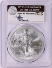 2017-(W) $1 Silver Eagle Struck at West Point First Strike PCGS MS-70 Mercanti
