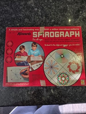 Vintage Kenner Spirograph Educational Pattern Design Drawing Kit Toy #401