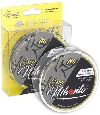 300m NIHONTO CARP schwarze Feederschnur Karpfenschnur Angelschnur (0,04 EUR/m)