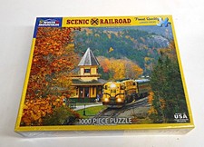 White Mountain Puzzles Scenic Railroad 1000 Piece Jigsaw Made In USA NEW SEALED